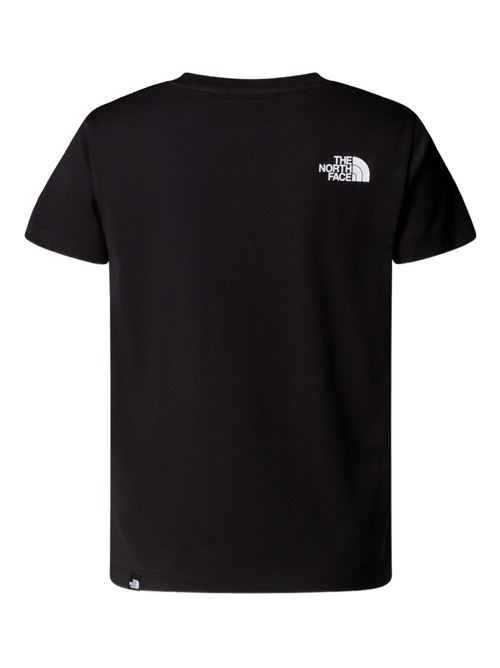 T-shirt bambino The North Face nera con logo NORTH FACE | NF0A8EHGJK3